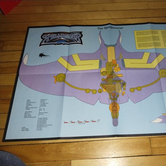 Spelljammers Role Playing Game Map of the Spelljammer City Ship - Picture 2 of 3